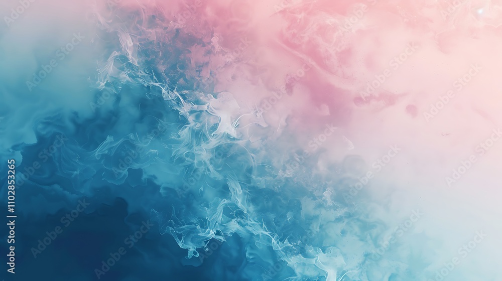 Obraz premium Abstract Blue and Pink Watercolor Background