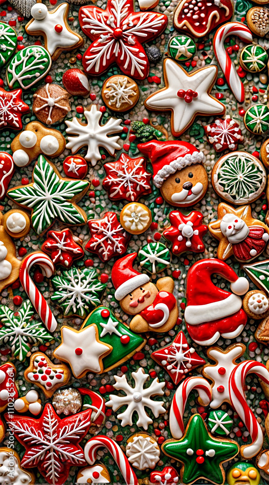 アイシングクッキー(縦) icing cookies Generative AI アイシングクッキー(縦) icing cookies Generative AI