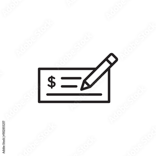Money check icon
