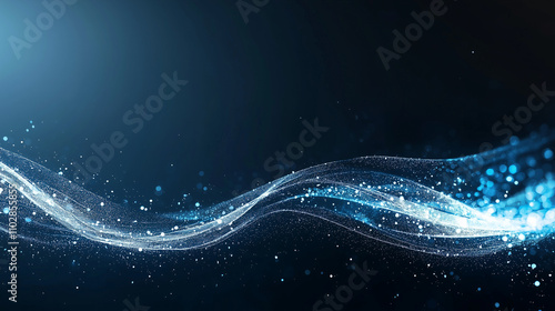 Celestial Wave: Abstract Bl...