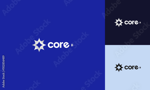 A glow energy core Logo Branding, representing core strength and technological power. Perfect for tech companies specializing in innovation and energy solutions