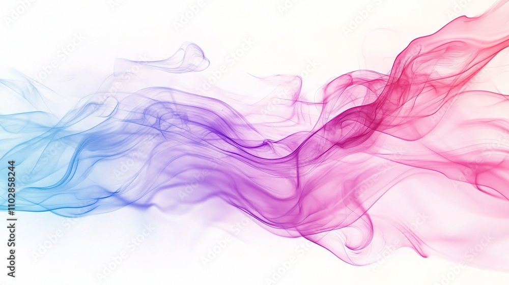 Colorful Abstract Smoke Waves in Light Background Colorful Abstract Smoke Waves in Light Background