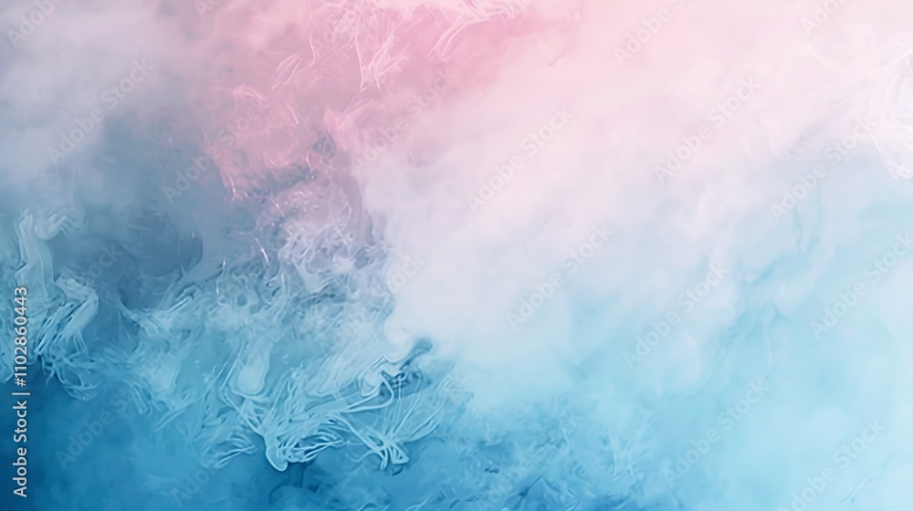 Fototapeta premium Abstract Blue and Pink Smoke Background