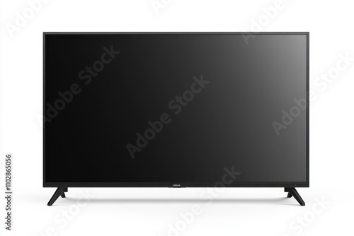 A sleek modern flat-screen television with a black frame