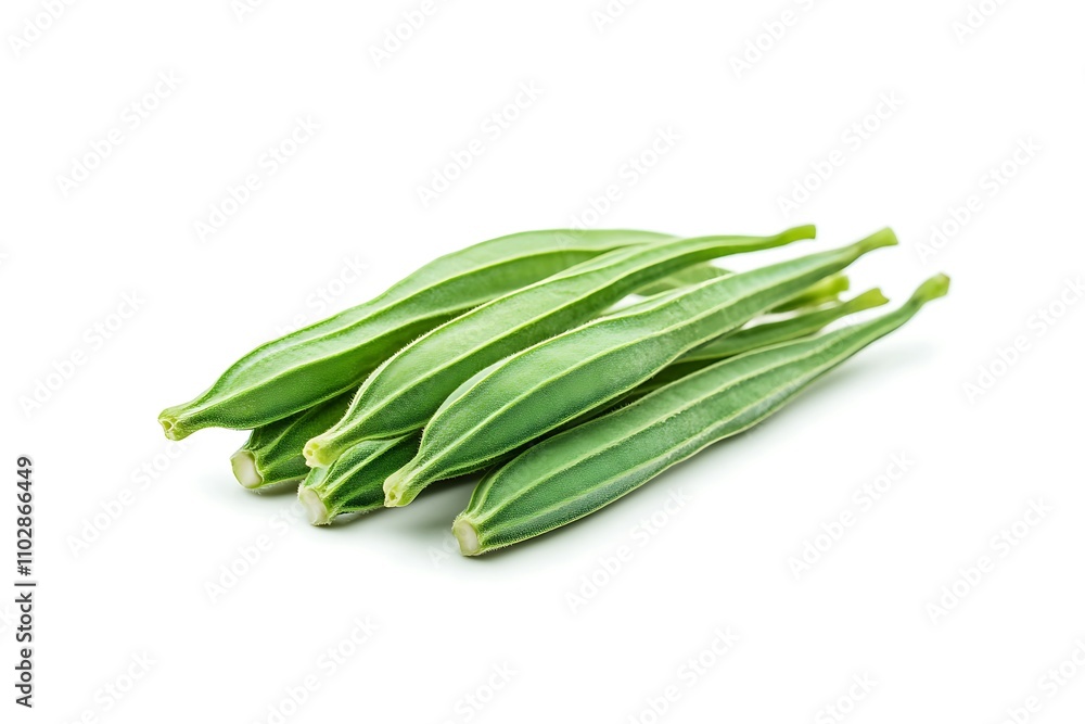 Guar Seed isolated on a white background, close up Guar Seed isolated on a white background, close up