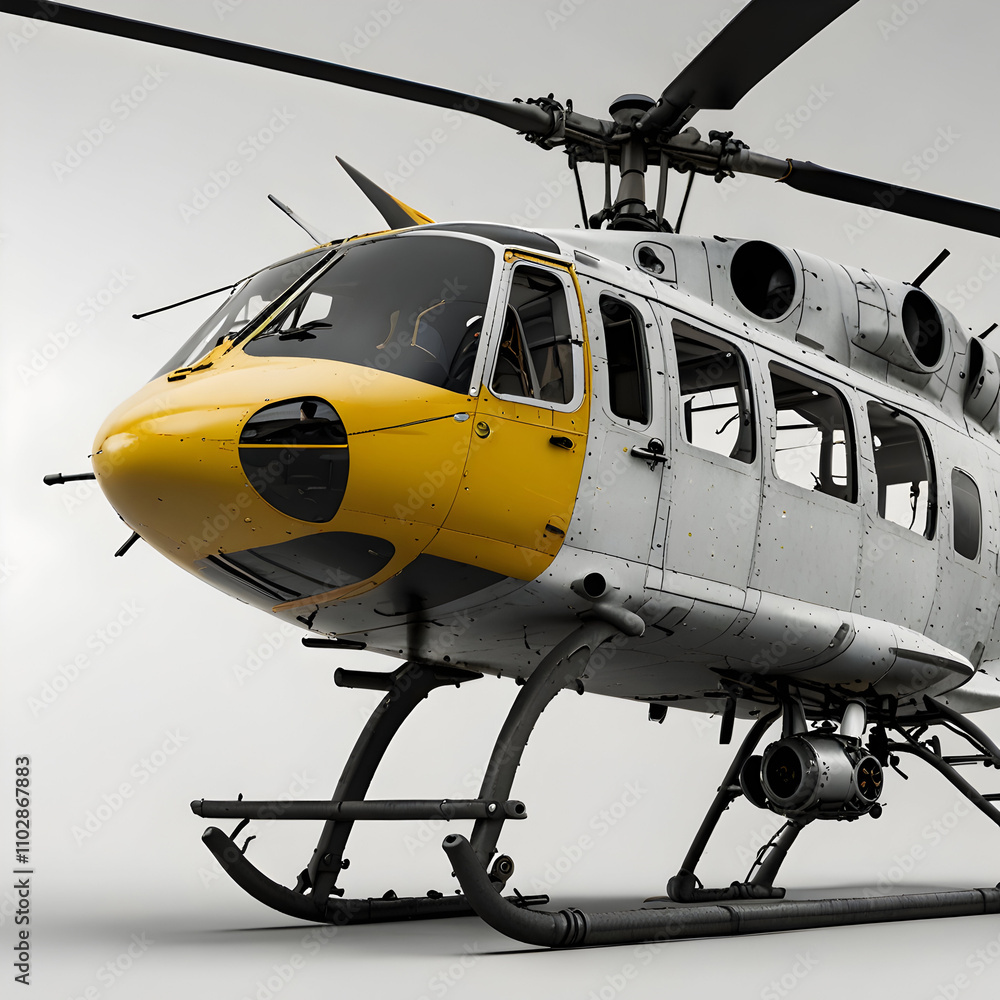Obraz premium helicopter with a ladder on its side