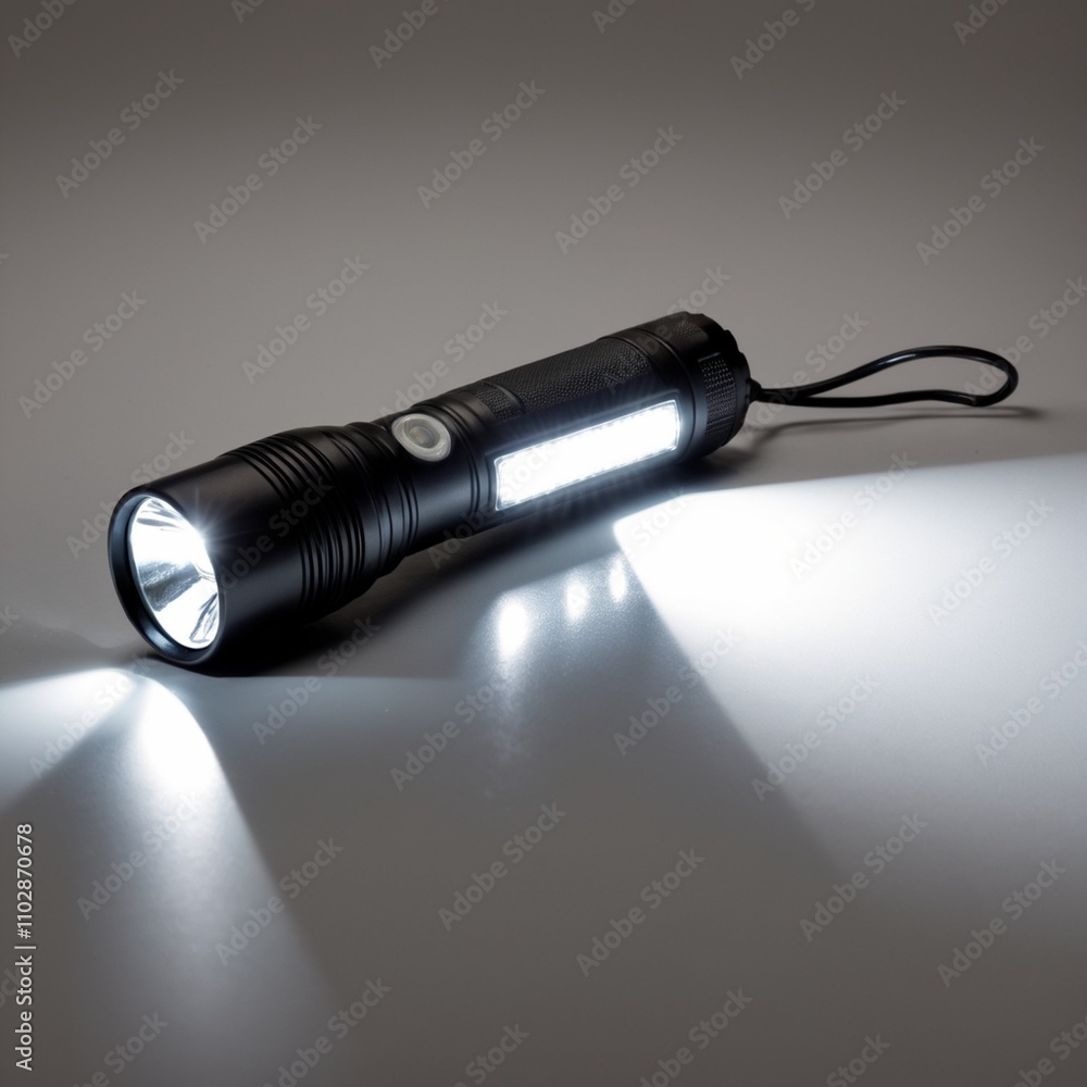 Fototapeta premium LED flashlight isolated
