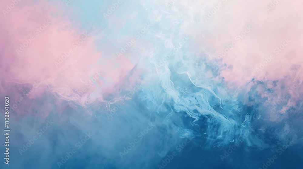 Abstract Dreamy Pink and Blue Swirling Clouds Background Abstract Dreamy Pink and Blue Swirling Clouds Background