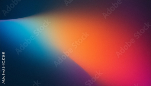 Abstract 3D gradient shape with vibrant neon colors flowing seamlessly, set against a dark background. Perfect for modern, artistic, or futuristic design themes