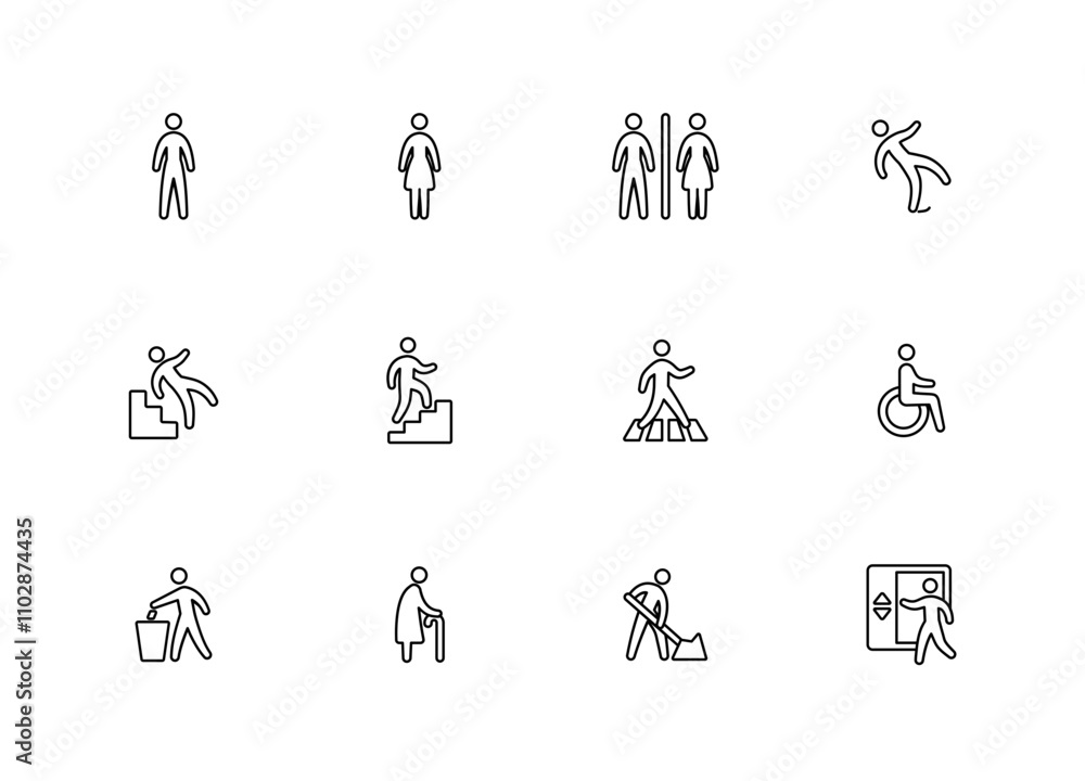 Public Signage (outlined style) Public Signage (outlined style)