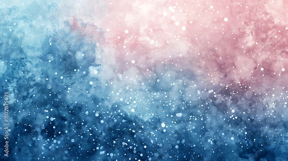 Fototapeta premium Abstract Watercolor Background with Blue and Pink Hues