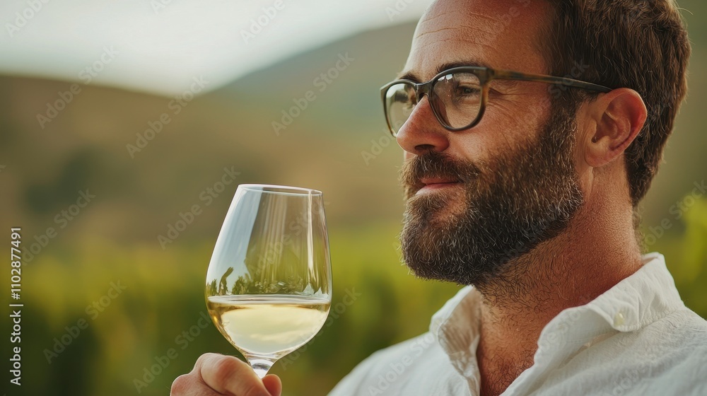 Winemaker sampling wine, wine tasting, vineyard Winemaker sampling wine, wine tasting, vineyard