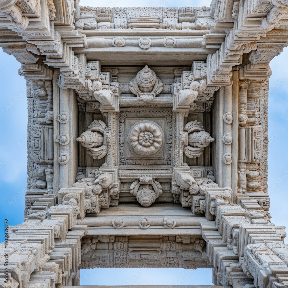 Obraz premium Architectural Details Featuring Intricate Design Elements
