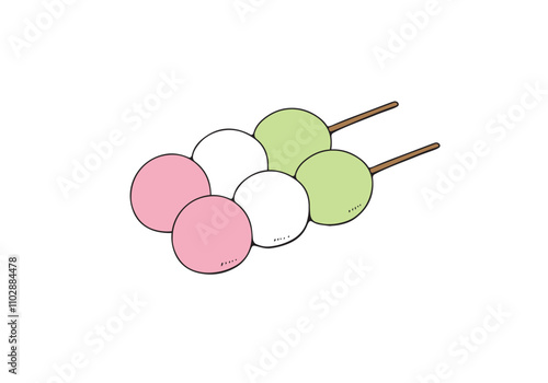 ３色団子のイラスト