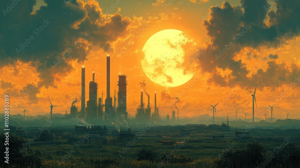 Obraz premium Wind Power Plant