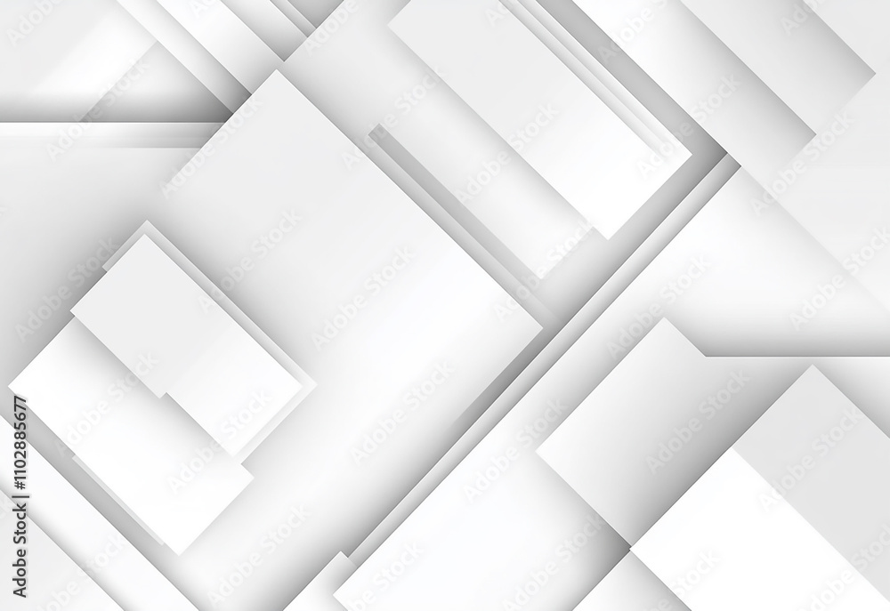 Abstract white background with geometric shapes and lines, vector presentation design template for business or technology abstract square shape with futuristic concept white background.
