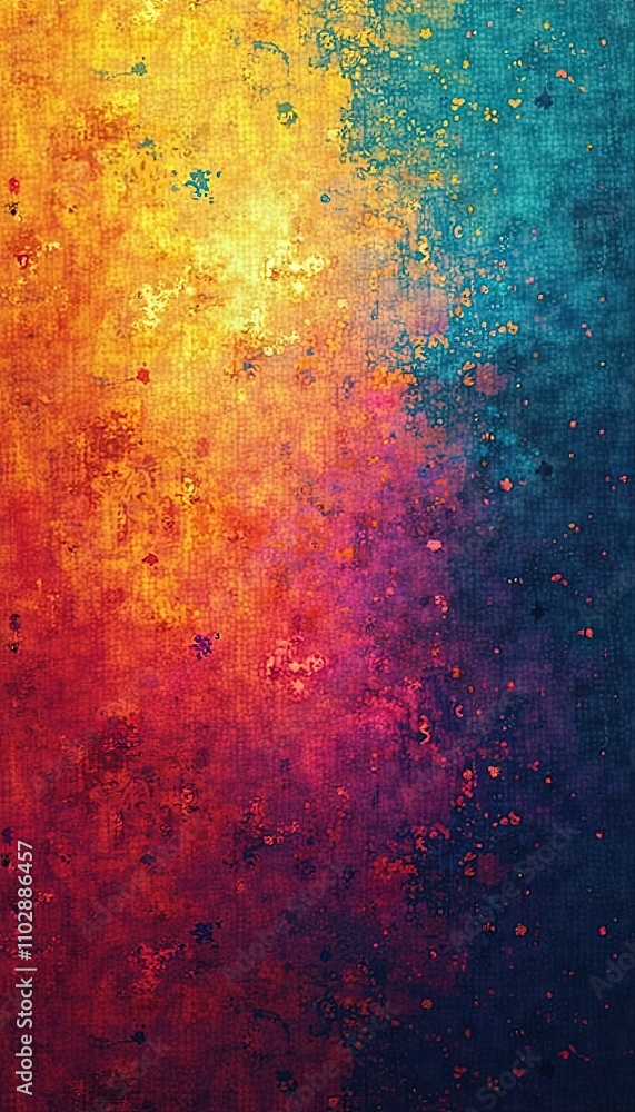 Fototapeta premium Artistic Gradient with Noise and Grain Infused for a Striking and Unique Digital Art Design Full of Texture and Style.