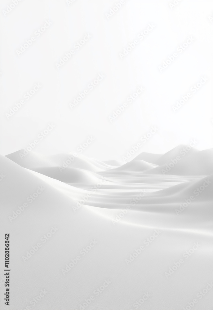 Obraz premium Light White Background Soft Gray Solid Background with Subtle Texture Abstract White Fabric Drape Background