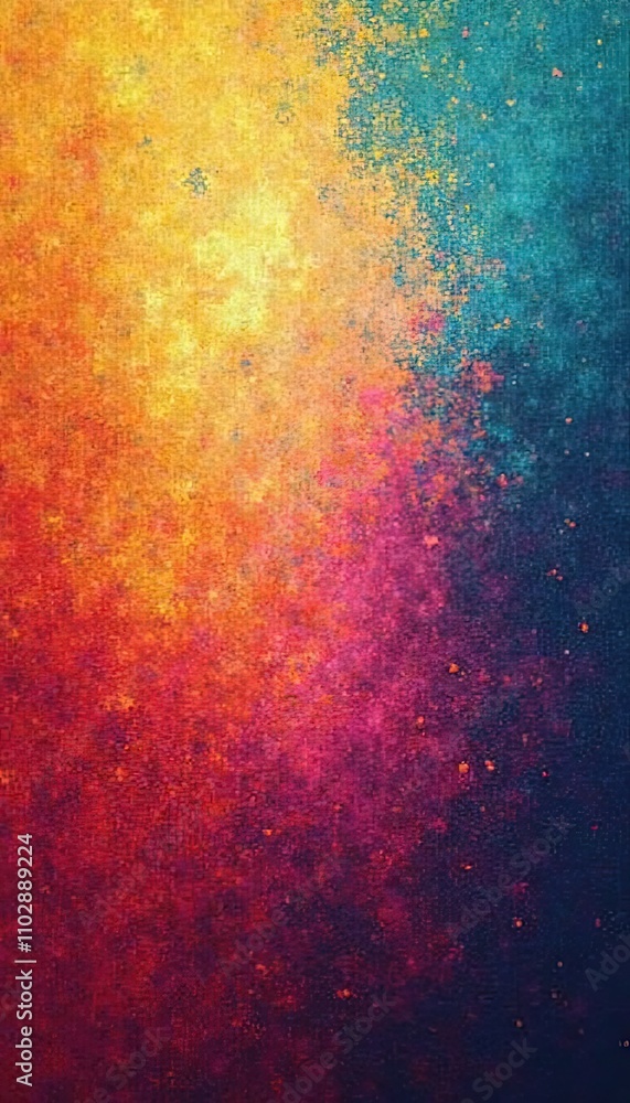 Fototapeta premium Abstract Gradient Blended with Layered Noise and Grain for a Digital Art Background Full of Creative Texture and Style.