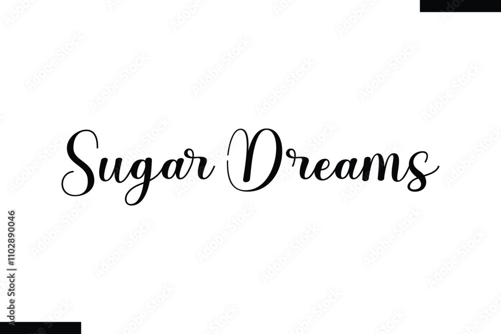 Fototapeta premium Sugar Dreams Christmas quotes text typography