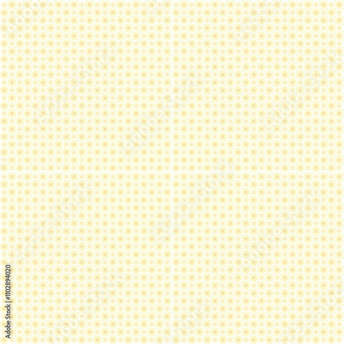 a yellow and white background with small circles