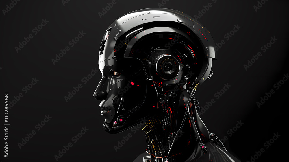 black and white robot black and white robot