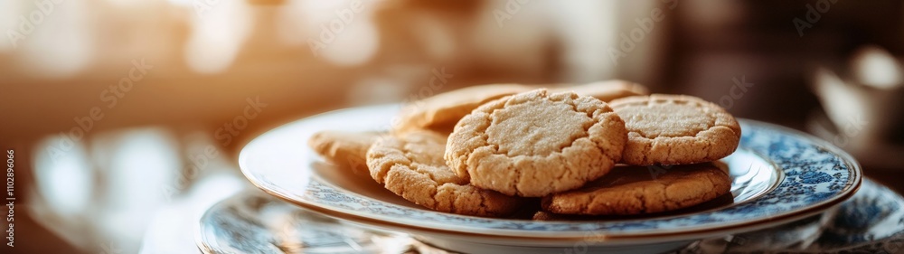 Homemade Cookie Delight, close-up of freshly baked cookies on a charming plate, exuding warmth and comfort, perfect for dessert enthusiasts and cozy kitchen vibes. Homemade Cookie Delight, close-up of freshly baked cookies on a charming plate, exuding warmth and comfort, perfect for dessert enthusiasts and cozy kitchen vibes.
