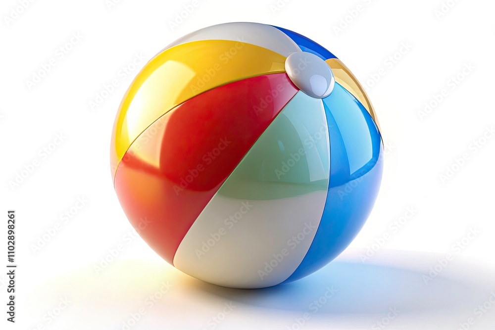 3D Render Beach Ball, Summer Fun, Inflatable Beach Ball, Realistic Beach Ball, 3D Model Beach Ball, High-Resolution Beach Ball Image 3D Render Beach Ball, Summer Fun, Inflatable Beach Ball, Realistic Beach Ball, 3D Model Beach Ball, High-Resolution Beach Ball Image