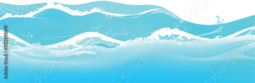 Transparent abstract soft green and blue abstract water color ocean wave texture background. Banner Graphic Resource as background for ocean wave and water wave abstract graphics	