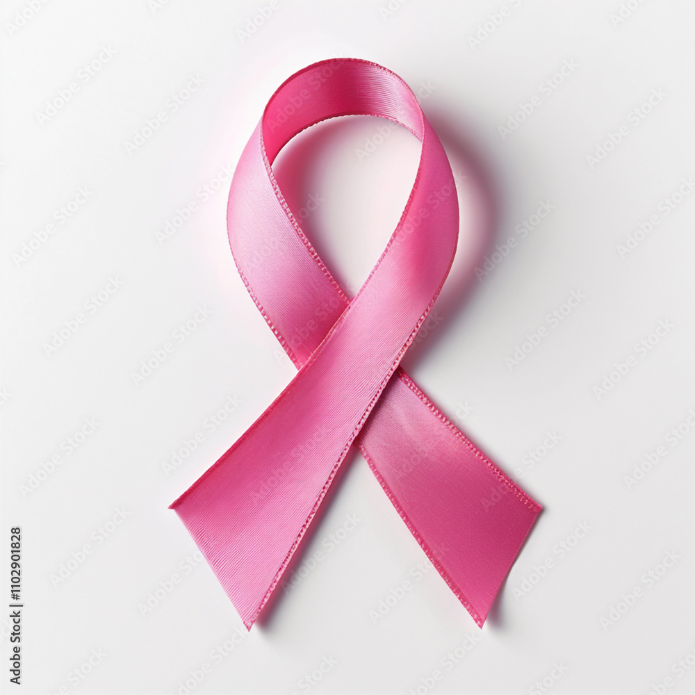pink ribbon isolated on white pink ribbon isolated on white