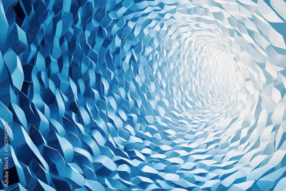 Abstract Blue Geometric Background with White Space Abstract Blue Geometric Background with White Space