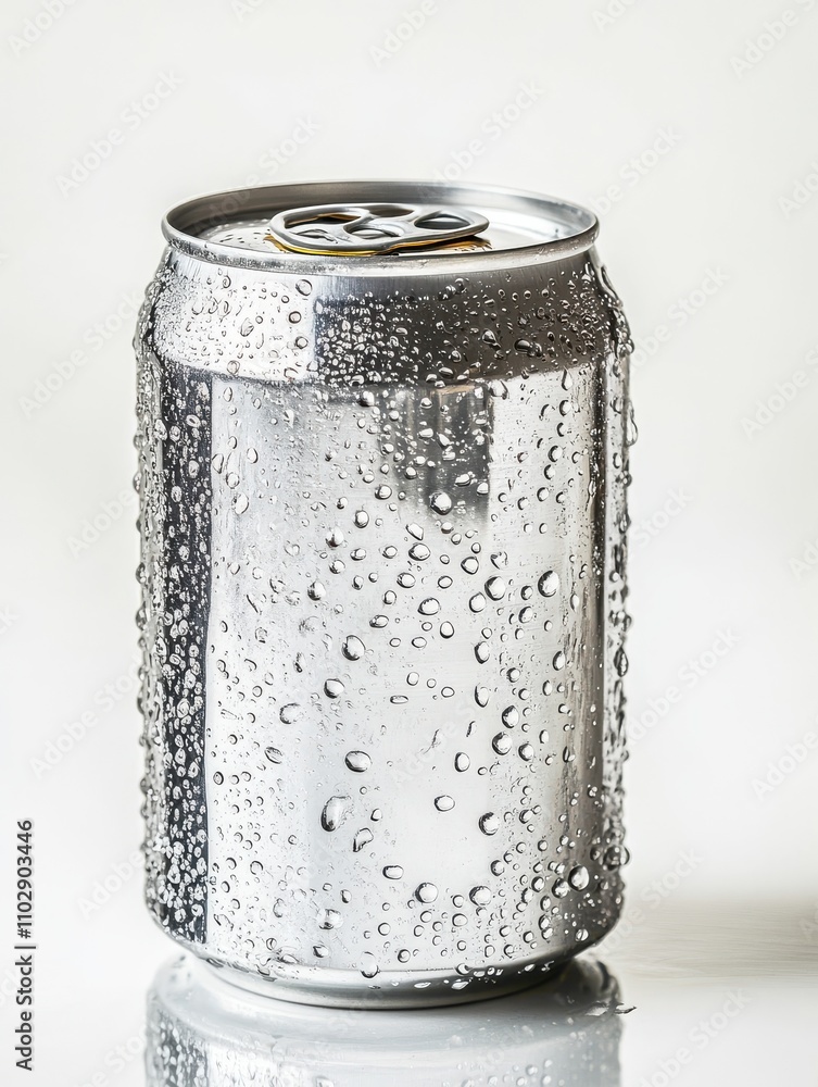 Silver aluminum beverage drink soda can isolated on white background Silver aluminum beverage drink soda can isolated on white background