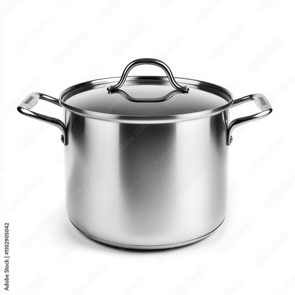 Stainless steel pot isolated on white background Stainless steel pot isolated on white background
