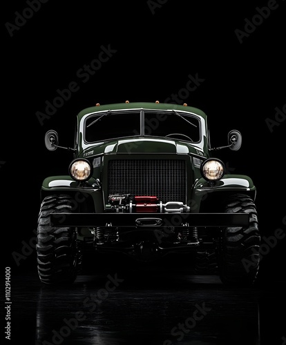 Rugged Front Design of 1947 Vintage Utility Truck