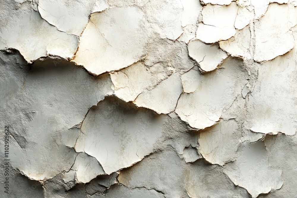 Close-up of cracked and peeling wall texture, showcasing wear and age. Close-up of cracked and peeling wall texture, showcasing wear and age.