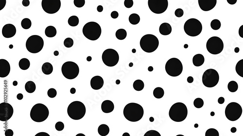 Polka dot seamless pattern on white