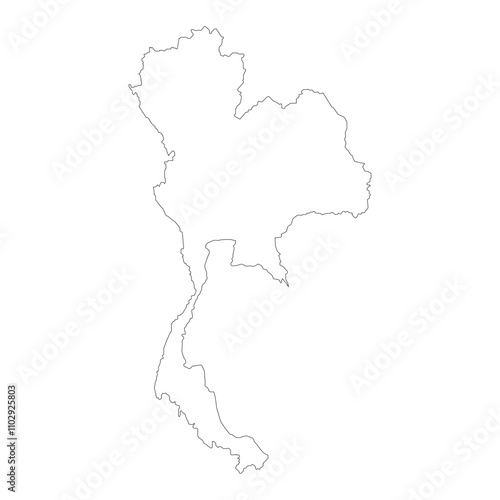 Thailand map icon