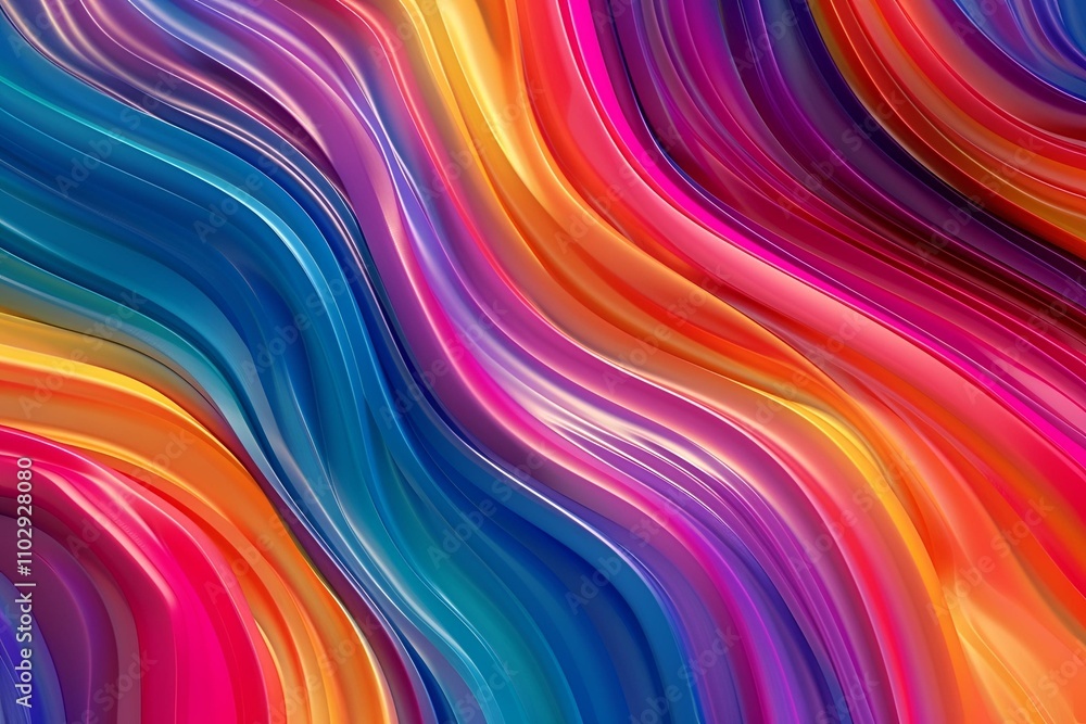 Colorful abstract backdrop featuring fluid, curving lines in vivid hues, blending seamlessly to form an engaging and vibrant pattern Colorful abstract backdrop featuring fluid, curving lines in vivid hues, blending seamlessly to form an engaging and vibrant pattern