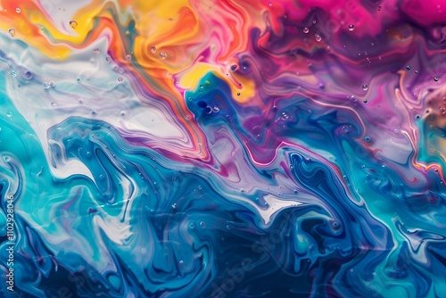 Bold, swirling hues of paint suspended in water, echoing the movement of a lava lamp, for an abstract, colorful backdrop with mesmerizing, fluid designs