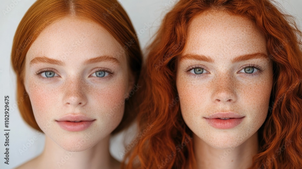 Natural Beauty Standards Represented with Unretouched Photos of a Radiant Redhead Woman with Freckles and Blue Eyes This image showcases the authentic and inherent beauty of a young female model Natural Beauty Standards Represented with Unretouched Photos of a Radiant Redhead Woman with Freckles and Blue Eyes This image showcases the authentic and inherent beauty of a young female model