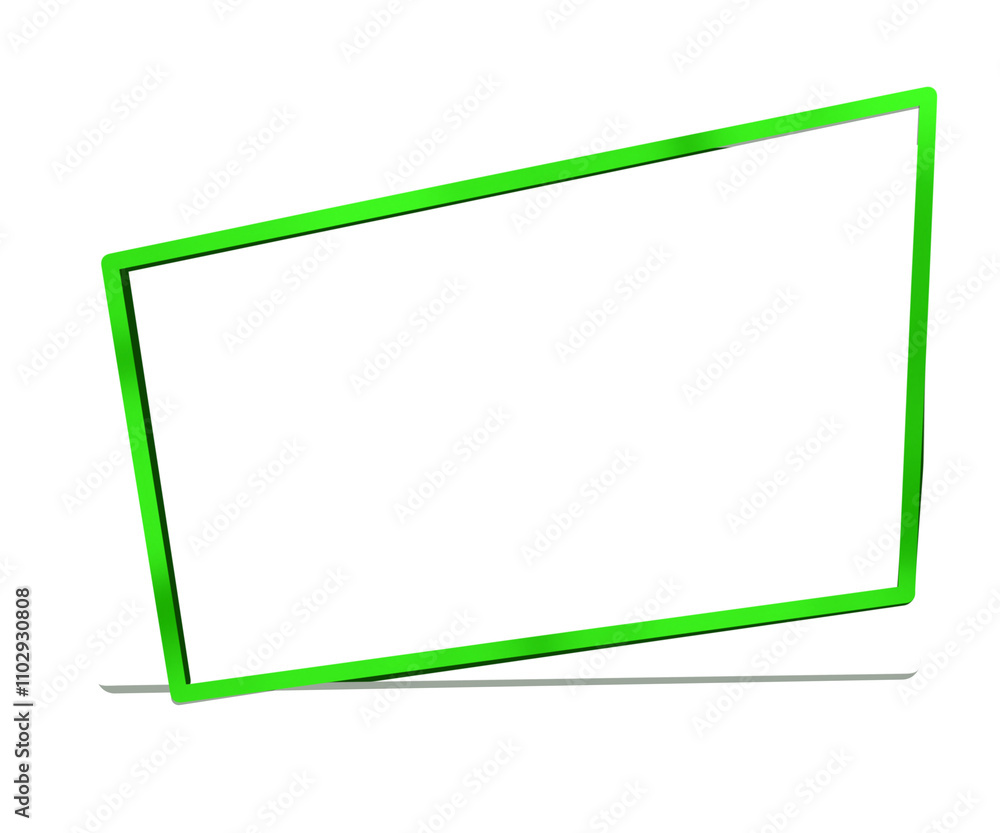 green screen isolated on white green screen isolated on white