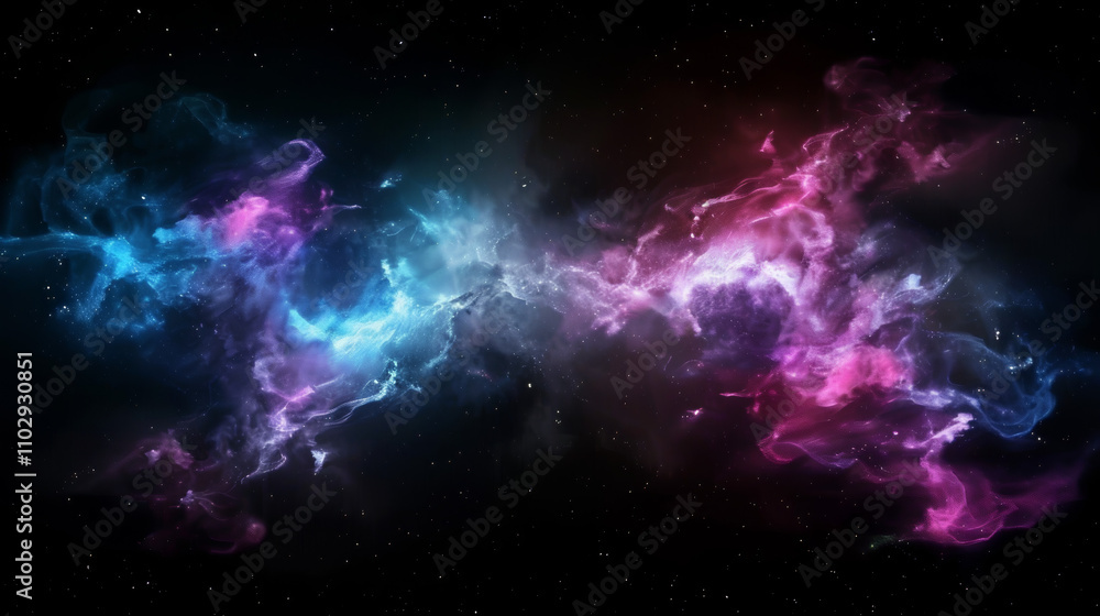 Enchanting Glowing Nebula in Cosmos Enchanting Glowing Nebula in Cosmos