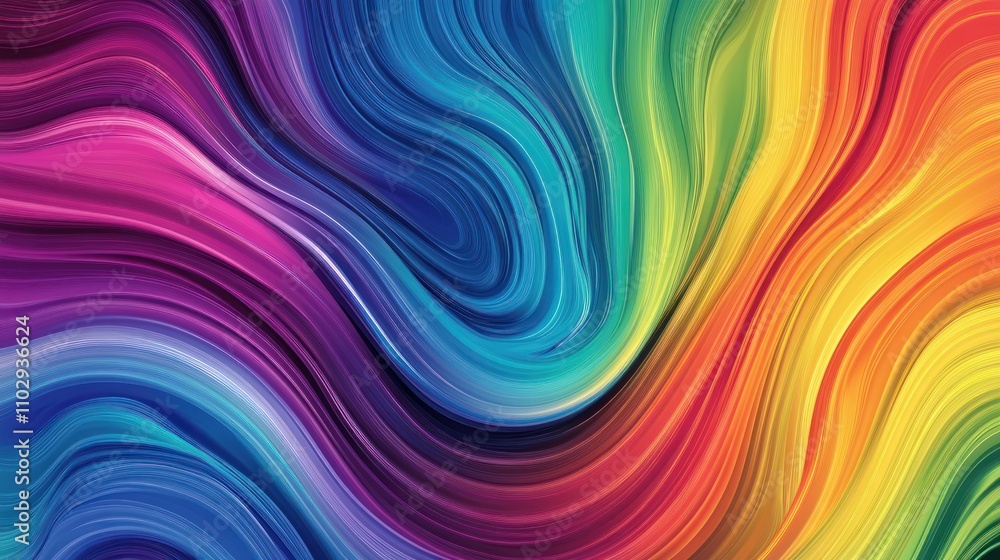 A vibrant abstract swirl of colors blending harmoniously in a fluid design. A vibrant abstract swirl of colors blending harmoniously in a fluid design.
