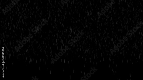 Medium Rain Loop Animation. Moderate Raining. Medium Dense Rain. Loop Animation