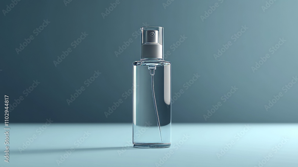 A clear glass bottle with a spray top, perfect for perfume or other fragrances. It's a realistic design, ideal for showing off your product. A clear glass bottle with a spray top, perfect for perfume or other fragrances. It's a realistic design, ideal for showing off your product.