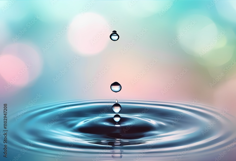 Lens flare and water droplets: a symphony of light and liquid Lens flare and water droplets: a symphony of light and liquid