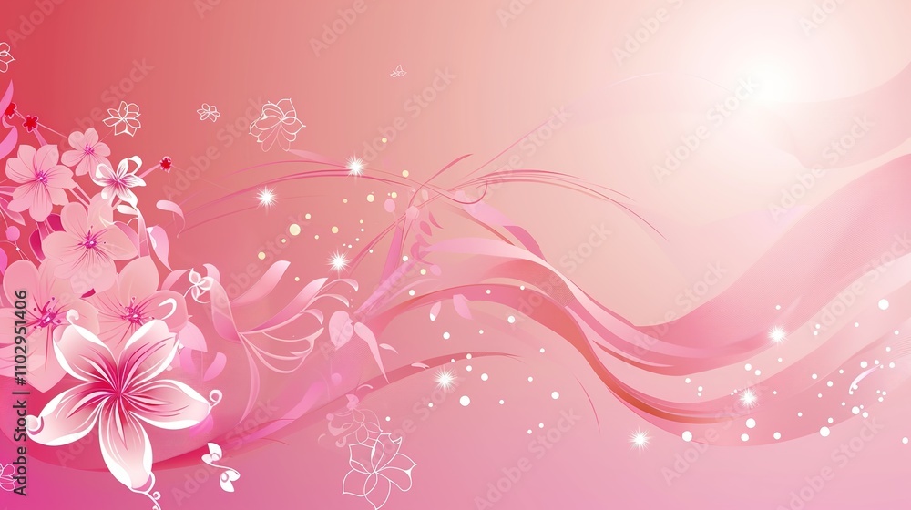 Pink Background with Side Flowers - an elegant and romantic floral display. The soft pink tones complement the flowers, adding a touch of charm and sophistication. Pink Background with Side Flowers - an elegant and romantic floral display. The soft pink tones complement the flowers, adding a touch of charm and sophistication.