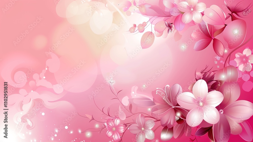 Pink Background with Side Flowers - an elegant and romantic floral display. The soft pink tones complement the flowers, adding a touch of charm and sophistication. Pink Background with Side Flowers - an elegant and romantic floral display. The soft pink tones complement the flowers, adding a touch of charm and sophistication.