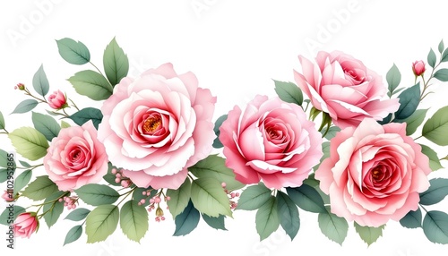 Panoramic view bouquet of roses, spring blossom. Horizontal border red, mauve, pink flowers. Beautiful Blooming Fresh Bunch of Pink Peonies. Happy Mother's Day text. Spring blossom