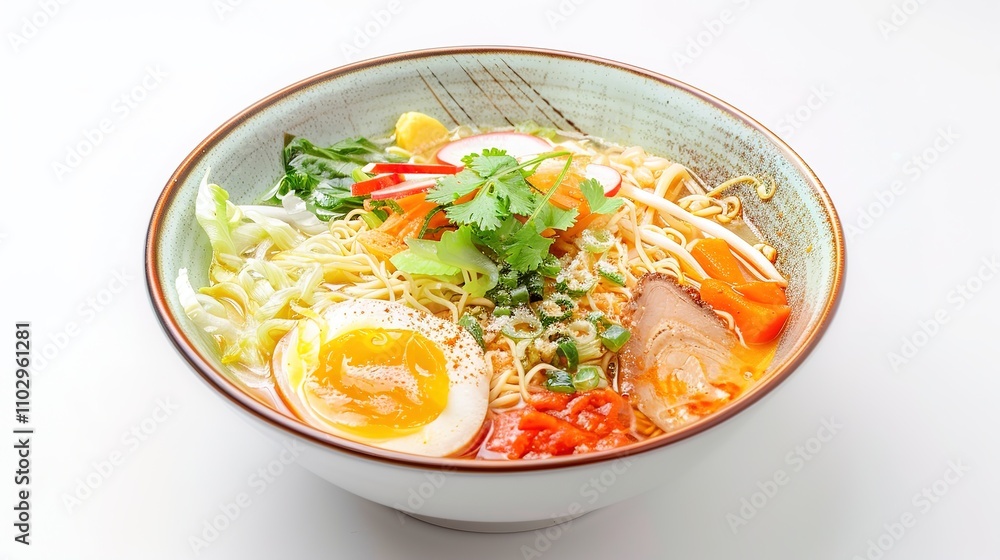 Instant Noodles on a White Background - A Tempting and Convenient Food Display. The Colorful and Enticing Instant Noodles on the Plain White Background, with Their Rich Flavors and Varied Textures Instant Noodles on a White Background - A Tempting and Convenient Food Display. The Colorful and Enticing Instant Noodles on the Plain White Background, with Their Rich Flavors and Varied Textures